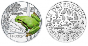 3Euro Österreich 2018 Frosch Hgh