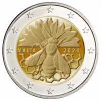 2 Euro MALTA - 2024  - Honigbiene / ab Ende September