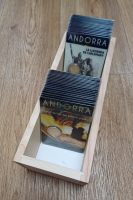 Holz Aufbewahrungsbox für 70 x 2Euro Andorra