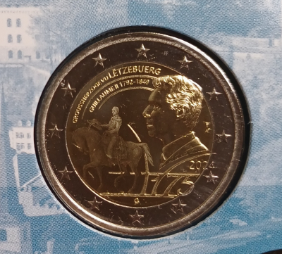 2 Euro LUXEMBURG - 2024 - Guillaume II - Fotoprägung  NUR 2500Stück