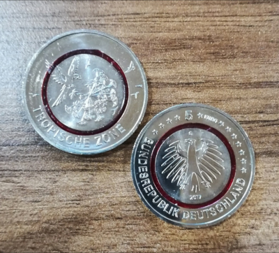 5 Euro Deutschland 2017 Tropische Zone F