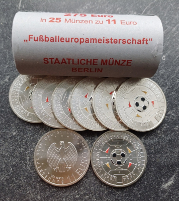 11 Euro Rolle Deutschland 2024 - Fußball EM