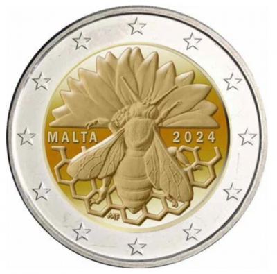 2 Euro MALTA - 2024  - Honigbiene / ab Ende September