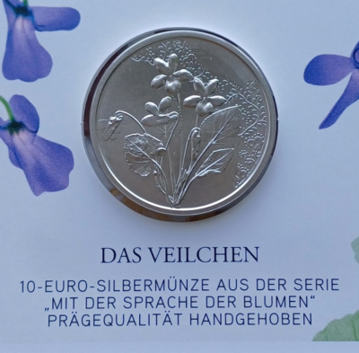 10 Euro Silber Österreich 2024 Hgh - Veilchen