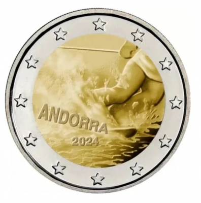 2 Euro ANDORRA - 2024 - Ski in Andorra